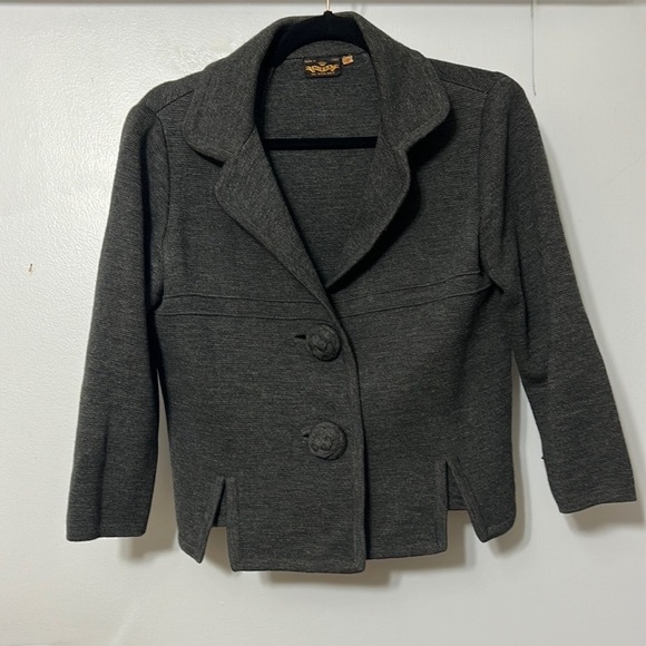 Vintage 60’s Mirsa Made in Italy 100% Wool Cardigan Size 12 - Picture 1 of 4